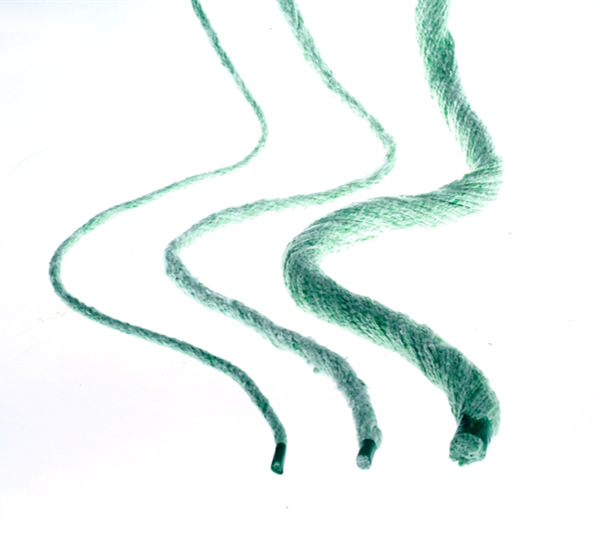 Biosoluble fiber twisted rope