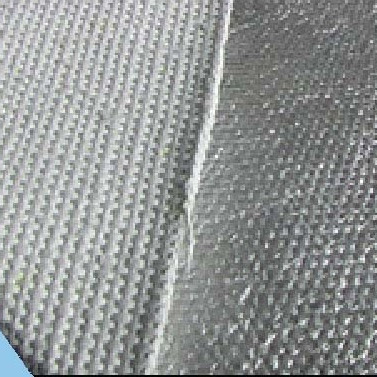Ceramic fiber fabric with aluminum foil