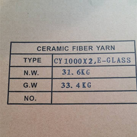Ceramic fiber yarn